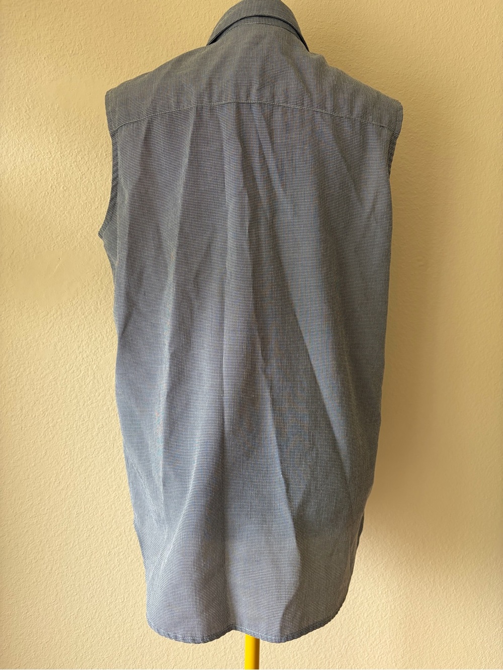 Vintage Darlyn Made in USA Sleeveless Button Down Blouse Houndstooth Tank Top - Picture 4 of 11